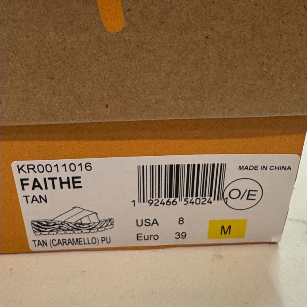 New Korks Faithe Tan Women's Wedge heel Sandals - Picture 15 of 15